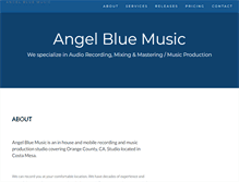 Tablet Screenshot of angelbluemusic.com